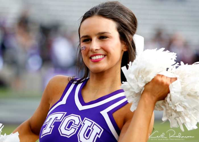 TCU Spring Football Game Cheerleader